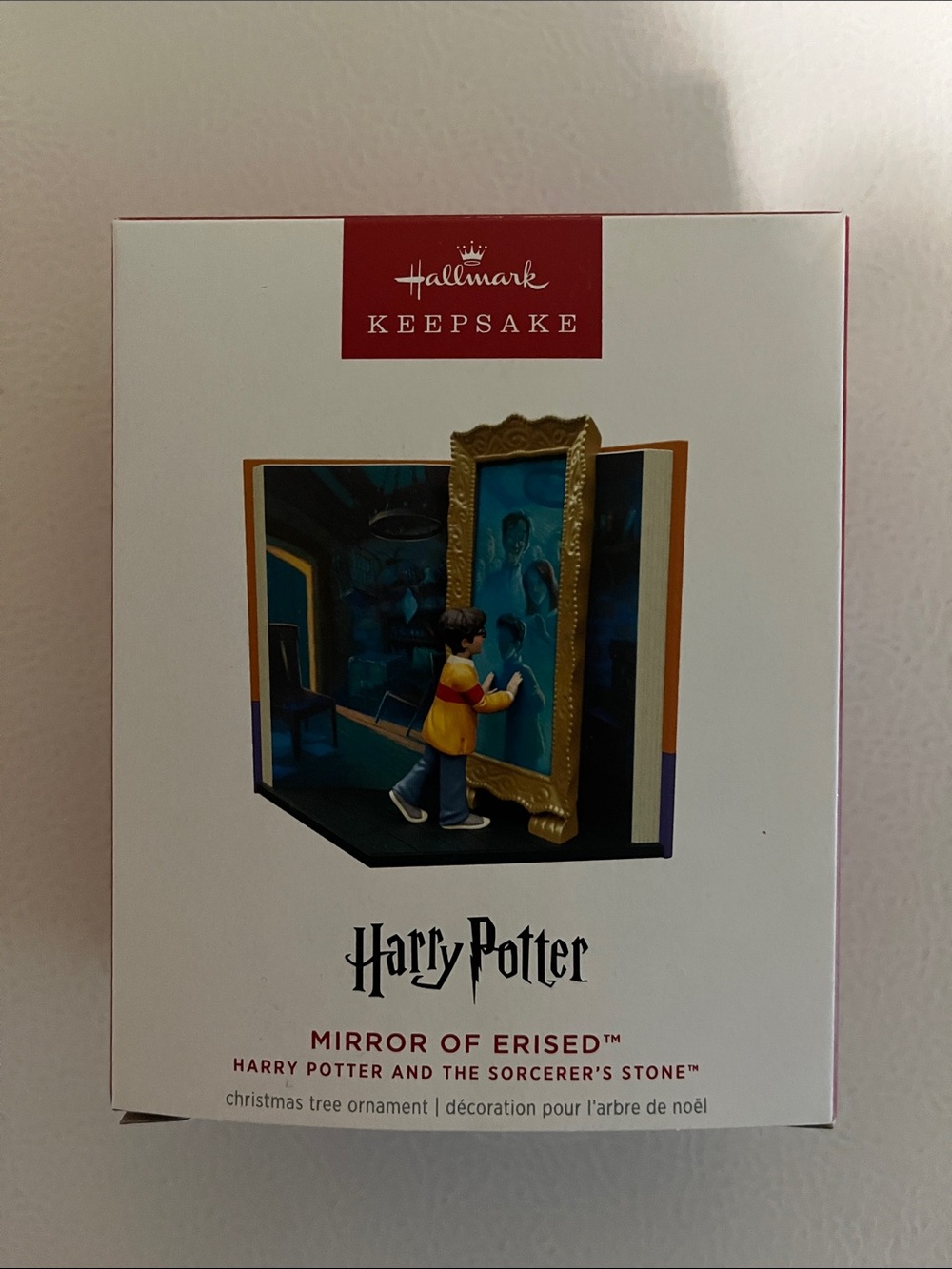Hallmark Keepsake Harry Potter Mirror Ornament - White, Red, Gold, Blue